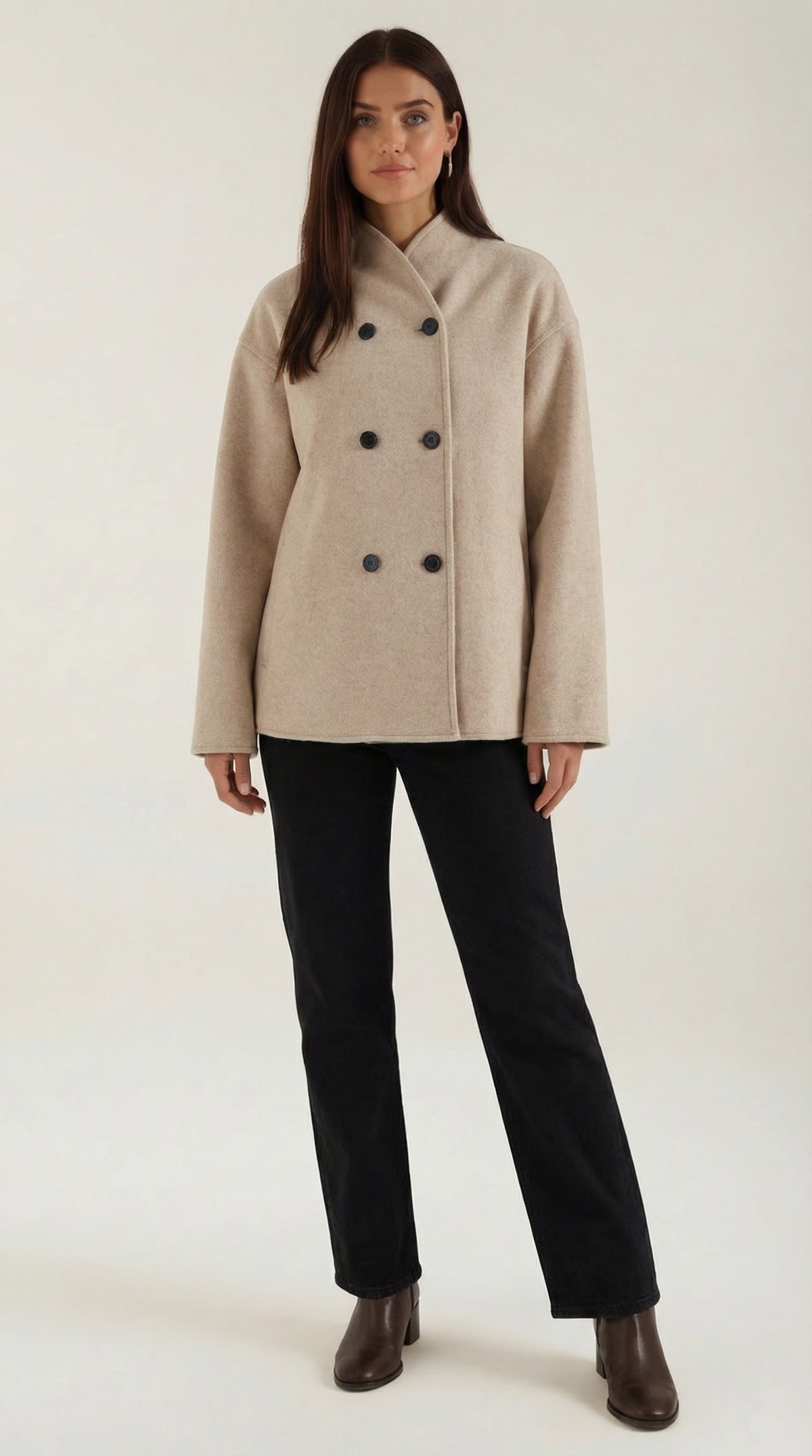 SHELBY | CHAQUETA OVERSIZE CON CIERRE DE BOTONES