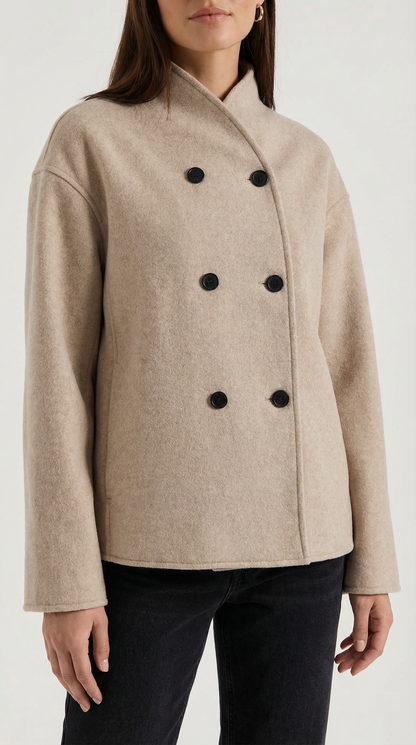 SHELBY | CHAQUETA OVERSIZE CON CIERRE DE BOTONES