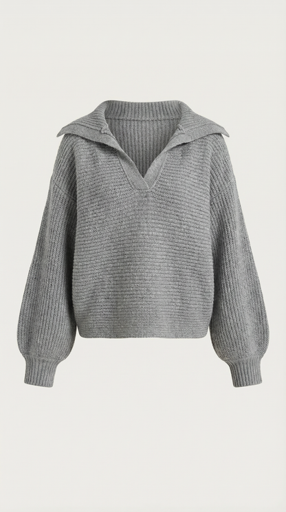 AMARA | JERSEY DE PUNTO GRUESO CON CUELLO ALTO