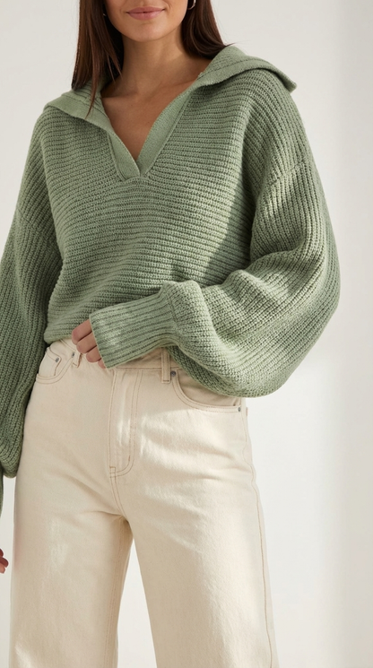 AMARA | JERSEY DE PUNTO GRUESO CON CUELLO ALTO