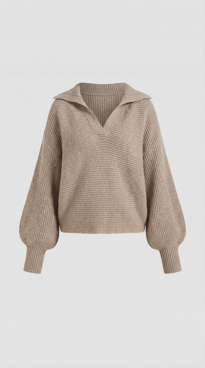 AMARA | JERSEY DE PUNTO GRUESO CON CUELLO ALTO