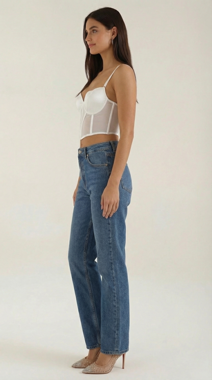 ISABELLA | TOP CORTO TIPO CORSET