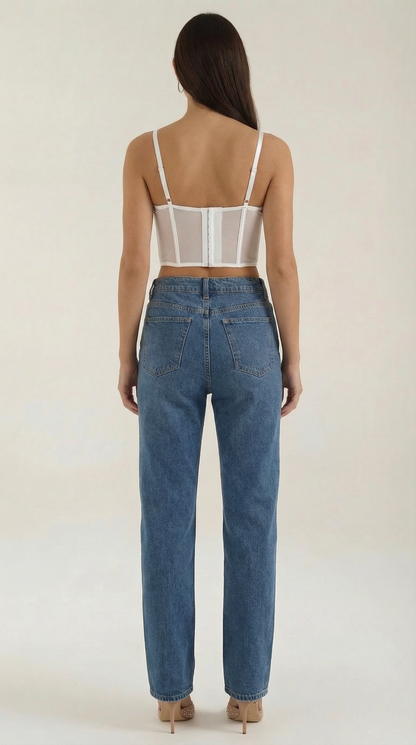 ISABELLA | TOP CORTO TIPO CORSET