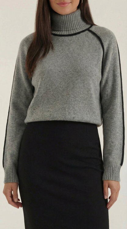LORENA | SUÉTER CON DETALLES EN CONTRASTE