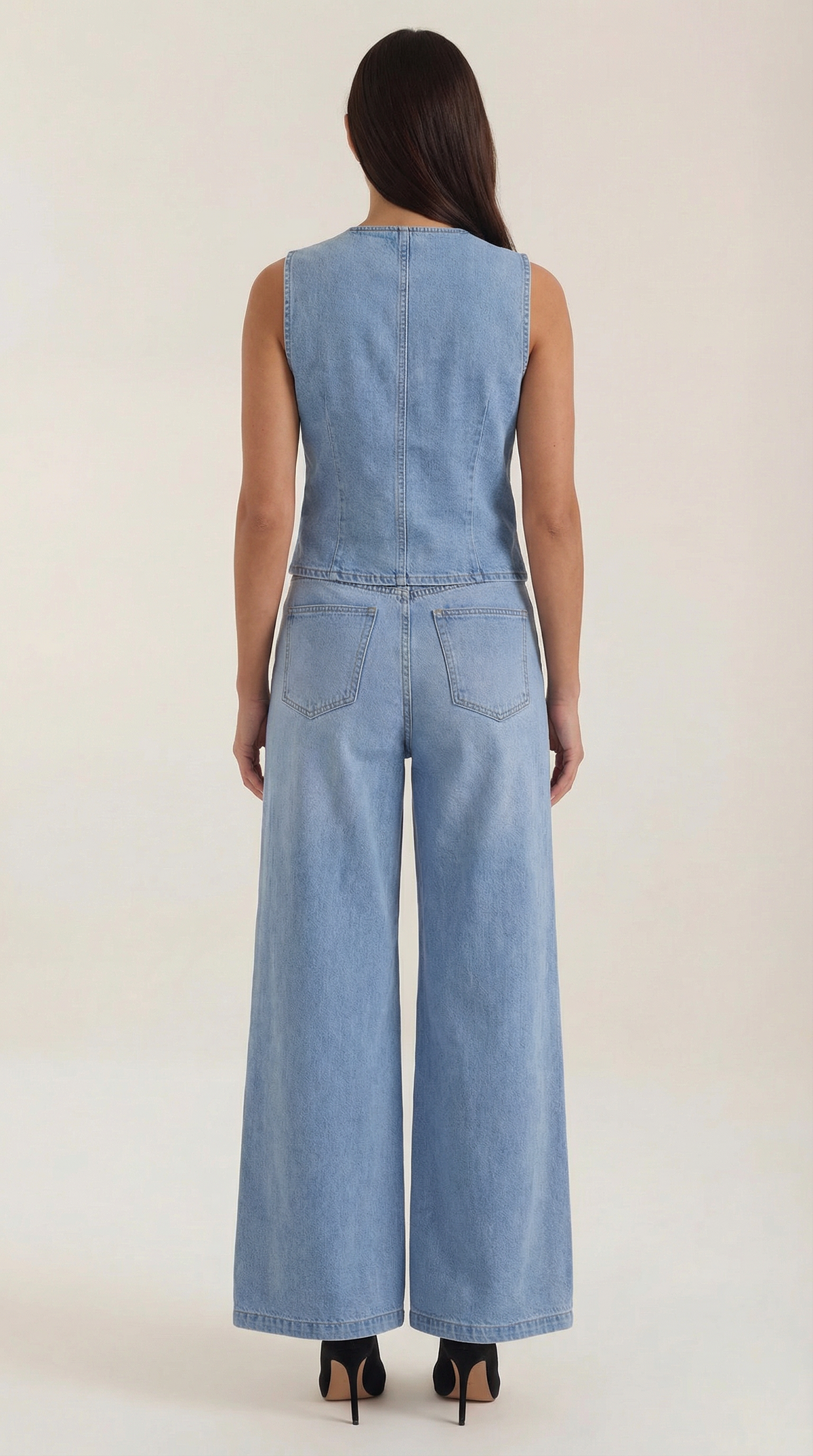 RHONDA | CONJUNTO DE ALGODÓN Y DENIM
