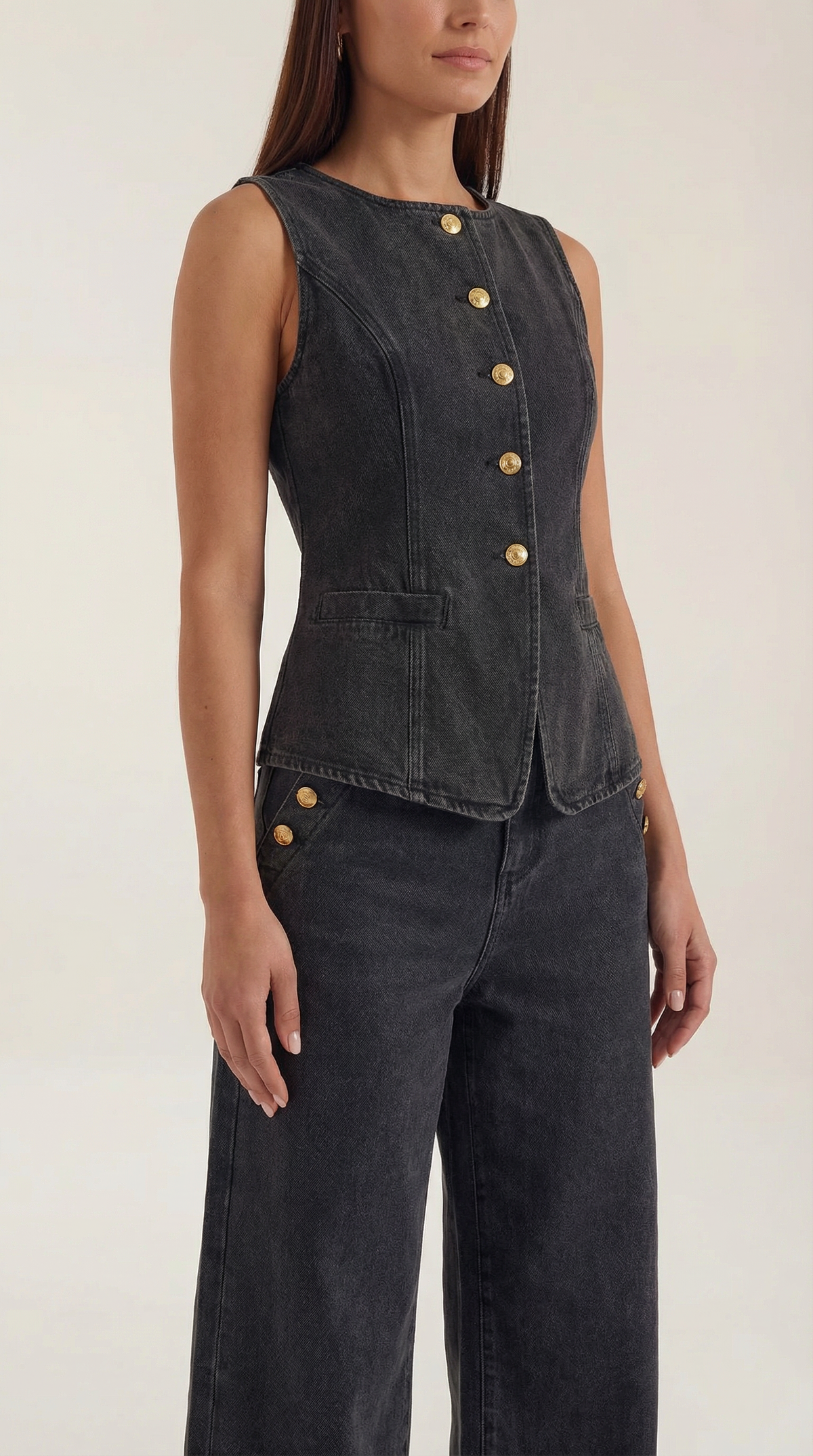 RHONDA | CONJUNTO DE ALGODÓN Y DENIM