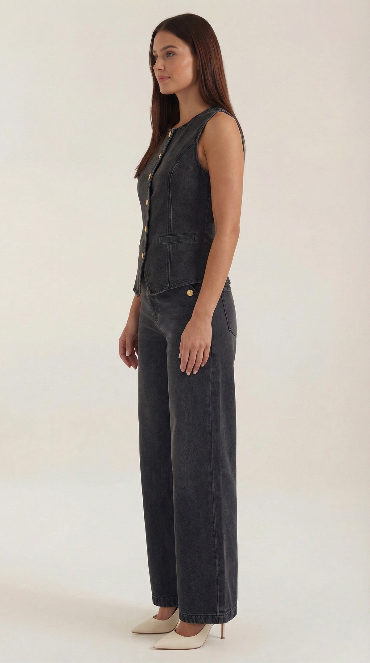 RHONDA | CONJUNTO DE ALGODÓN Y DENIM