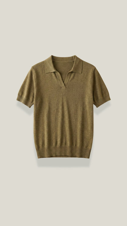 LIDIA | CAMISETA DE PUNTO DE MANGA CORTA