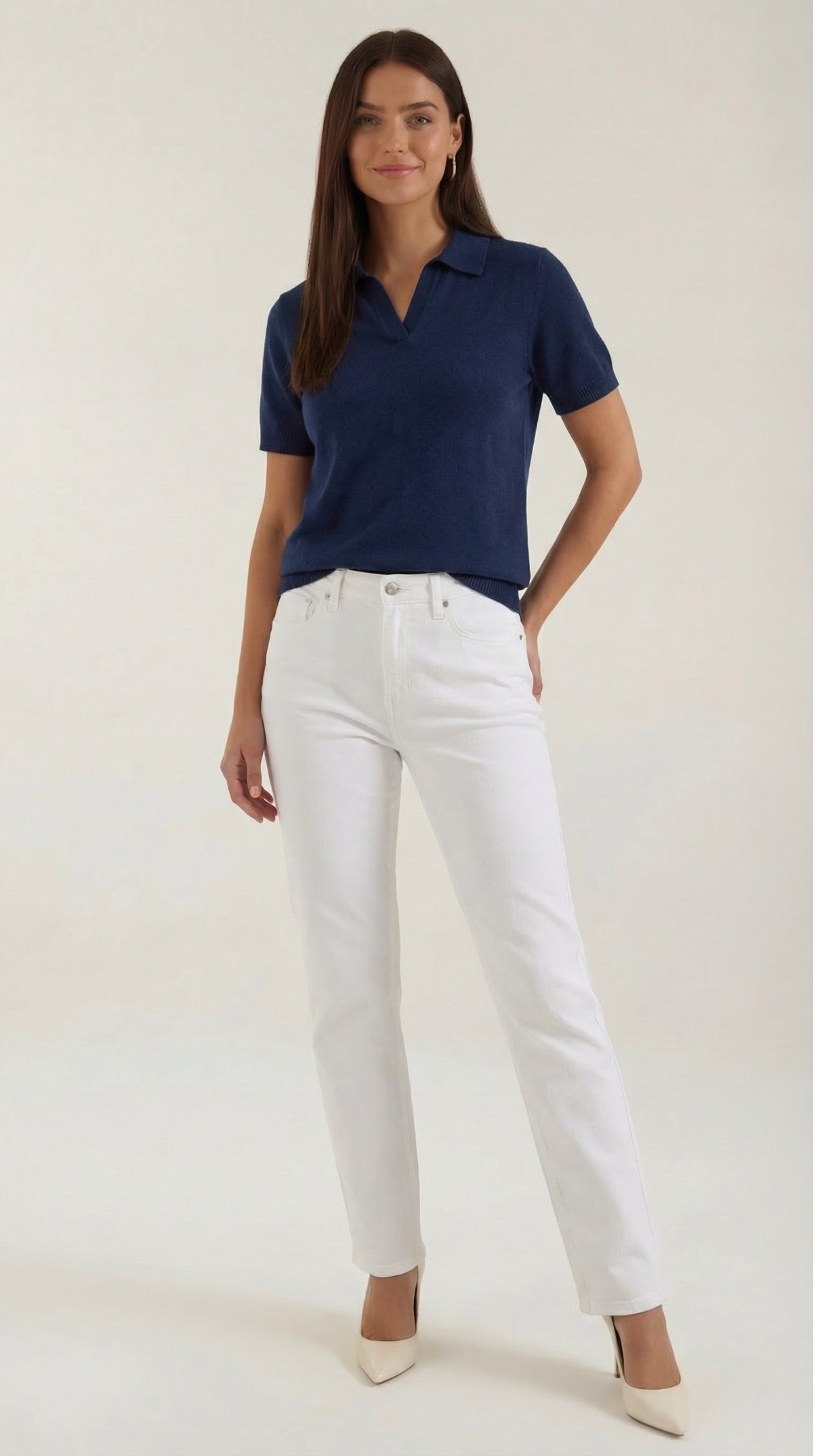 LIDIA | CAMISETA DE PUNTO DE MANGA CORTA
