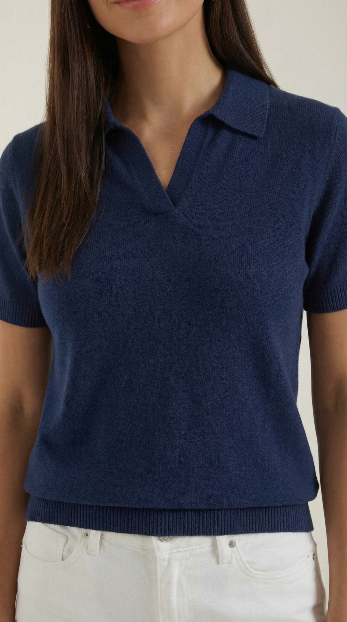 LIDIA | CAMISETA DE PUNTO DE MANGA CORTA