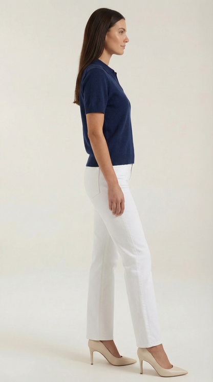 LIDIA | CAMISETA DE PUNTO DE MANGA CORTA