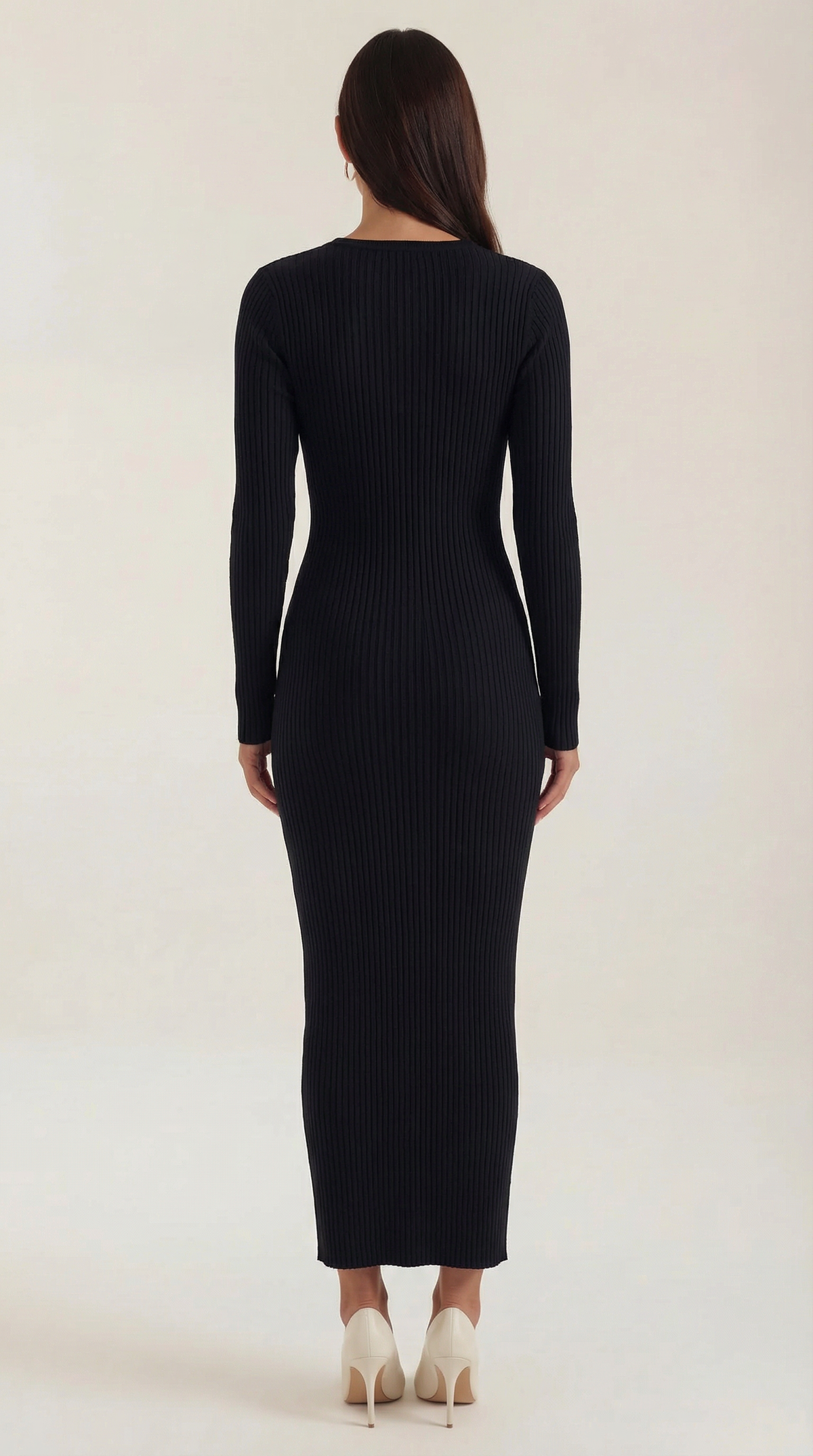SHEILA | VESTIDO MIDI AJUSTADO DE CANALÉ