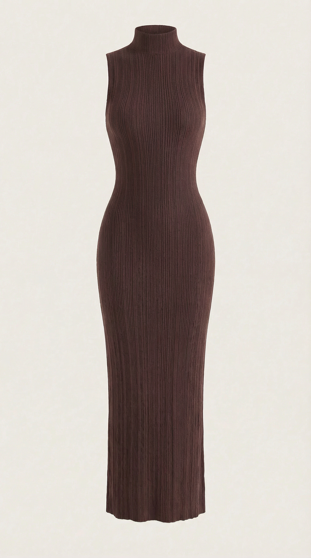 SONIA | VESTIDO MIDI AJUSTADO CON CUELLO ALTO