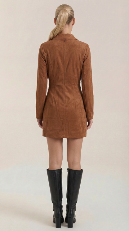 TAMARA | VESTIDO CORTO CON CIERRE FRONTAL