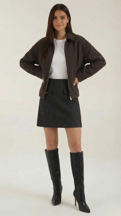 MIRIAM | CHAQUETA CON CIERRE DE CREMALLERA