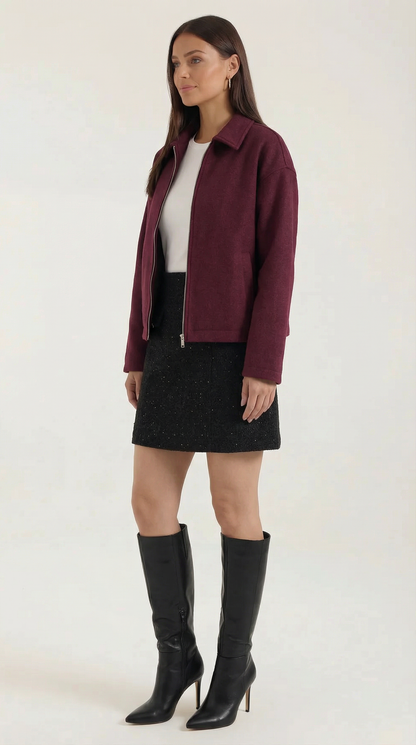 MIRIAM | CHAQUETA CON CIERRE DE CREMALLERA