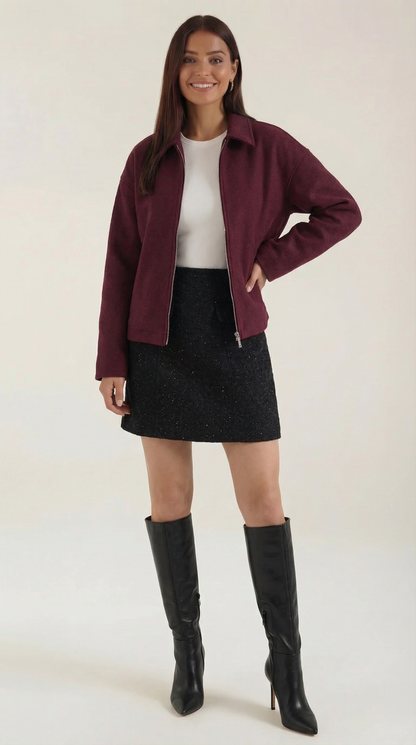 MIRIAM | CHAQUETA CON CIERRE DE CREMALLERA