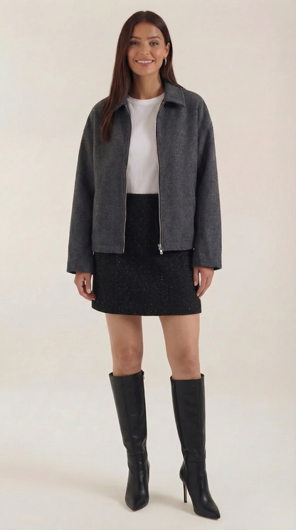 MIRIAM | CHAQUETA CON CIERRE DE CREMALLERA