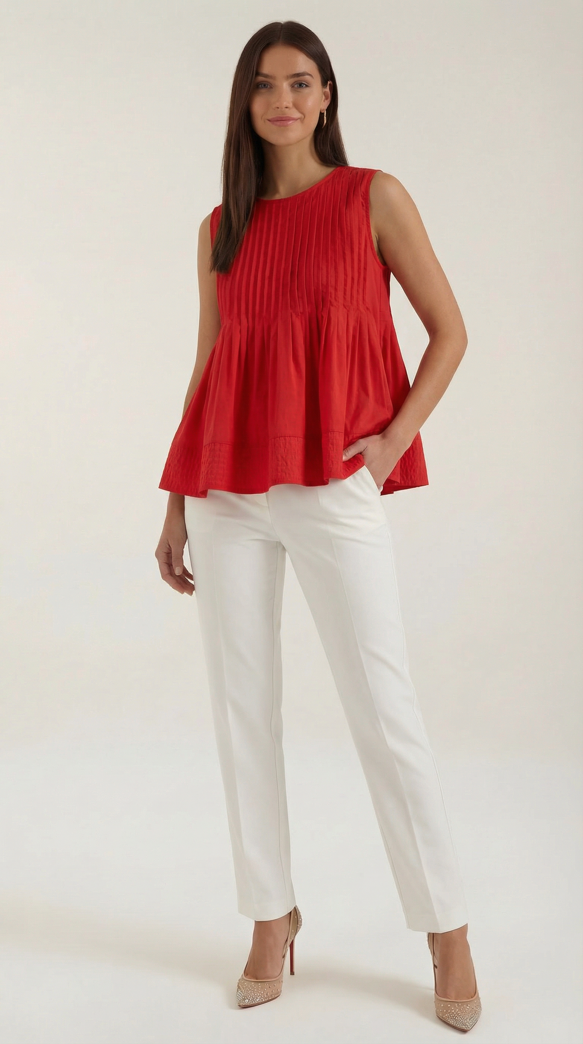 VIOLETA | VESTIDO PÉPLUM CON PLIEGUES DE ESTILO PREMIUM
