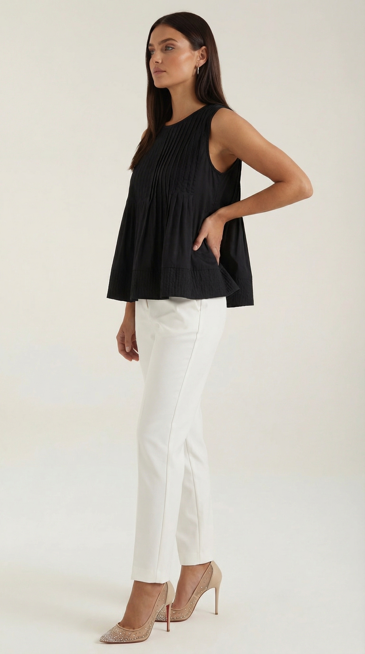 VIOLETA | VESTIDO PÉPLUM CON PLIEGUES DE ESTILO PREMIUM