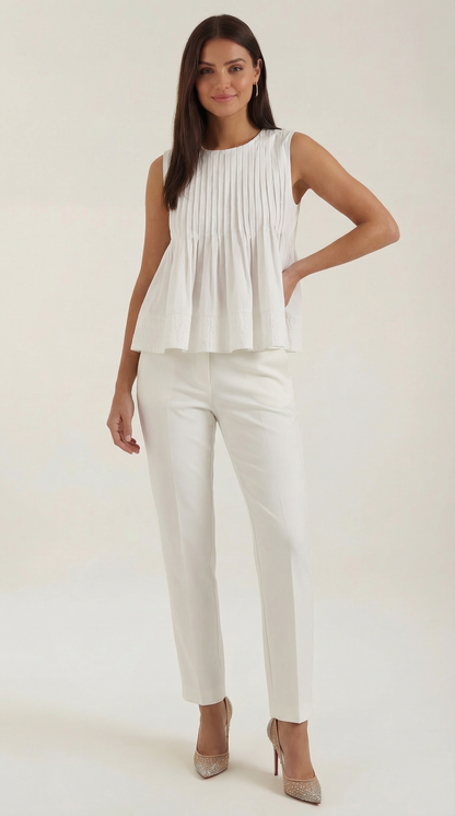 VIOLETA | VESTIDO PÉPLUM CON PLIEGUES DE ESTILO PREMIUM
