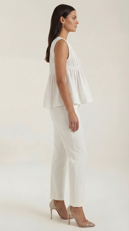 VIOLETA | VESTIDO PÉPLUM CON PLIEGUES DE ESTILO PREMIUM