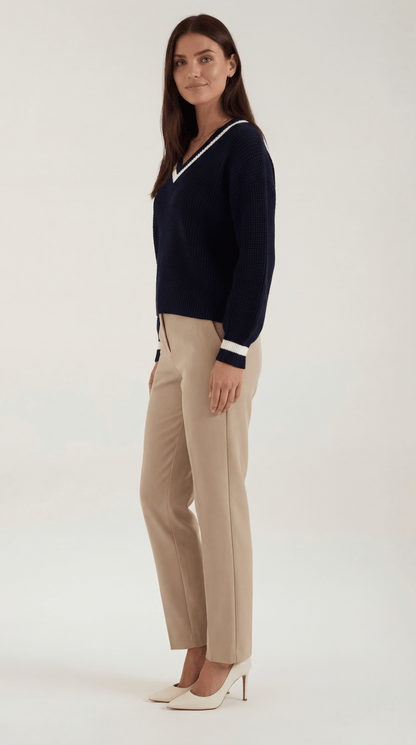 LORELEI | JERSEY DE PUNTO CON DETALLES EN CONTRASTE