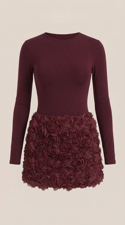 TONYA | VESTIDO CORTO CON TEXTURA FLORAL