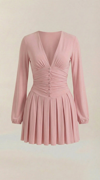 TRICIA | VESTIDO CORTO CON ESCOTE EN V