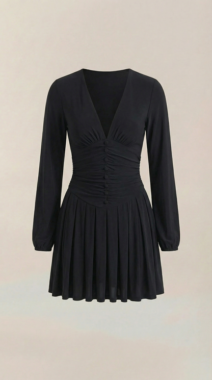 TRICIA | VESTIDO CORTO CON ESCOTE EN V