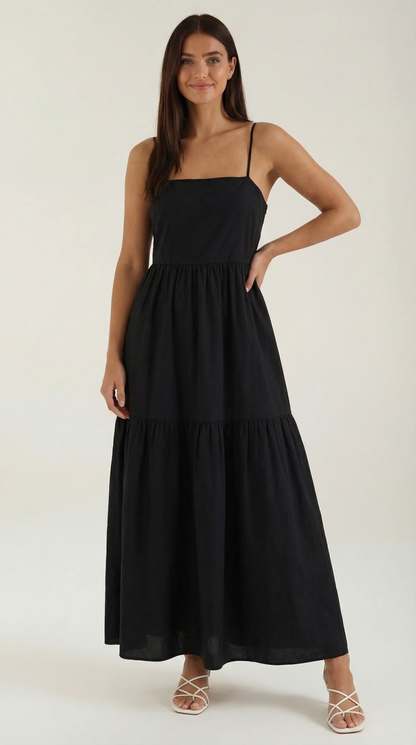 VICTORIA | VESTIDO LARGO CON ESPALDA DESCUBIERTA