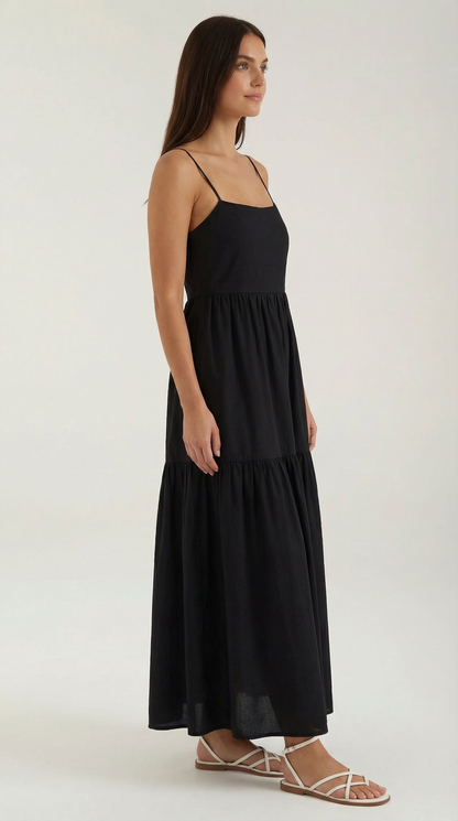 VICTORIA | VESTIDO LARGO CON ESPALDA DESCUBIERTA