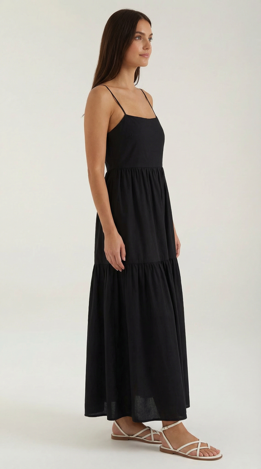 VICTORIA | VESTIDO LARGO CON ESPALDA DESCUBIERTA