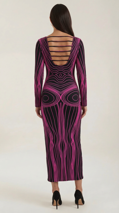 LORRAINE | VESTIDO LARGO AJUSTADO