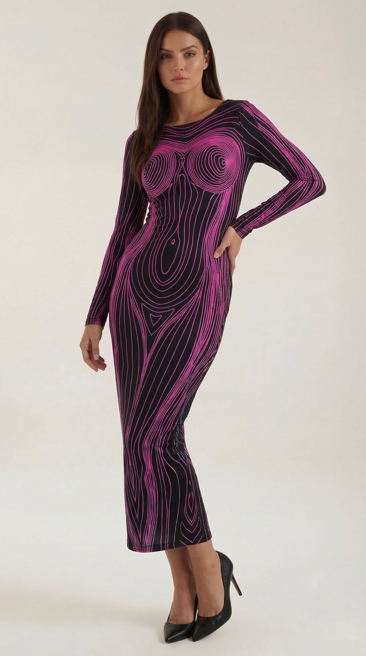 LORRAINE | VESTIDO LARGO AJUSTADO