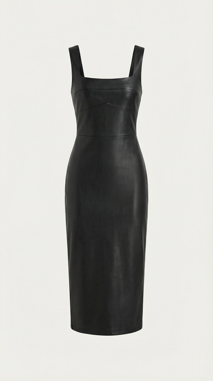 YVONNE | VESTIDO AJUSTADO DE CUERO SINTÉTICO