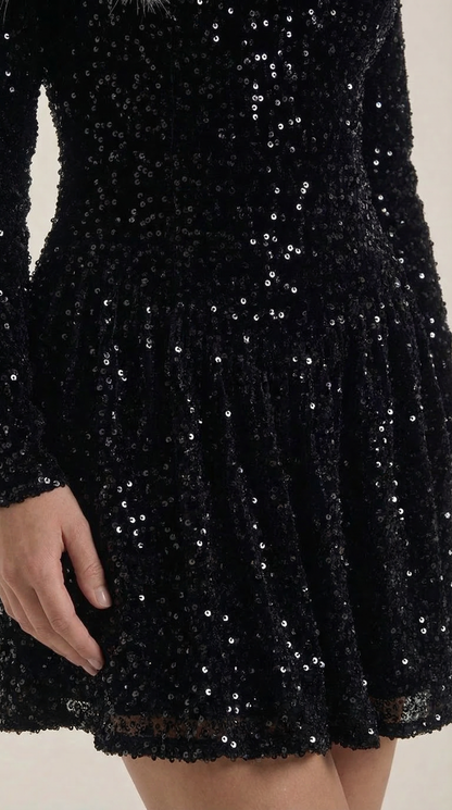 CALLIE | VESTIDO CORTO DE LENTEJUELAS