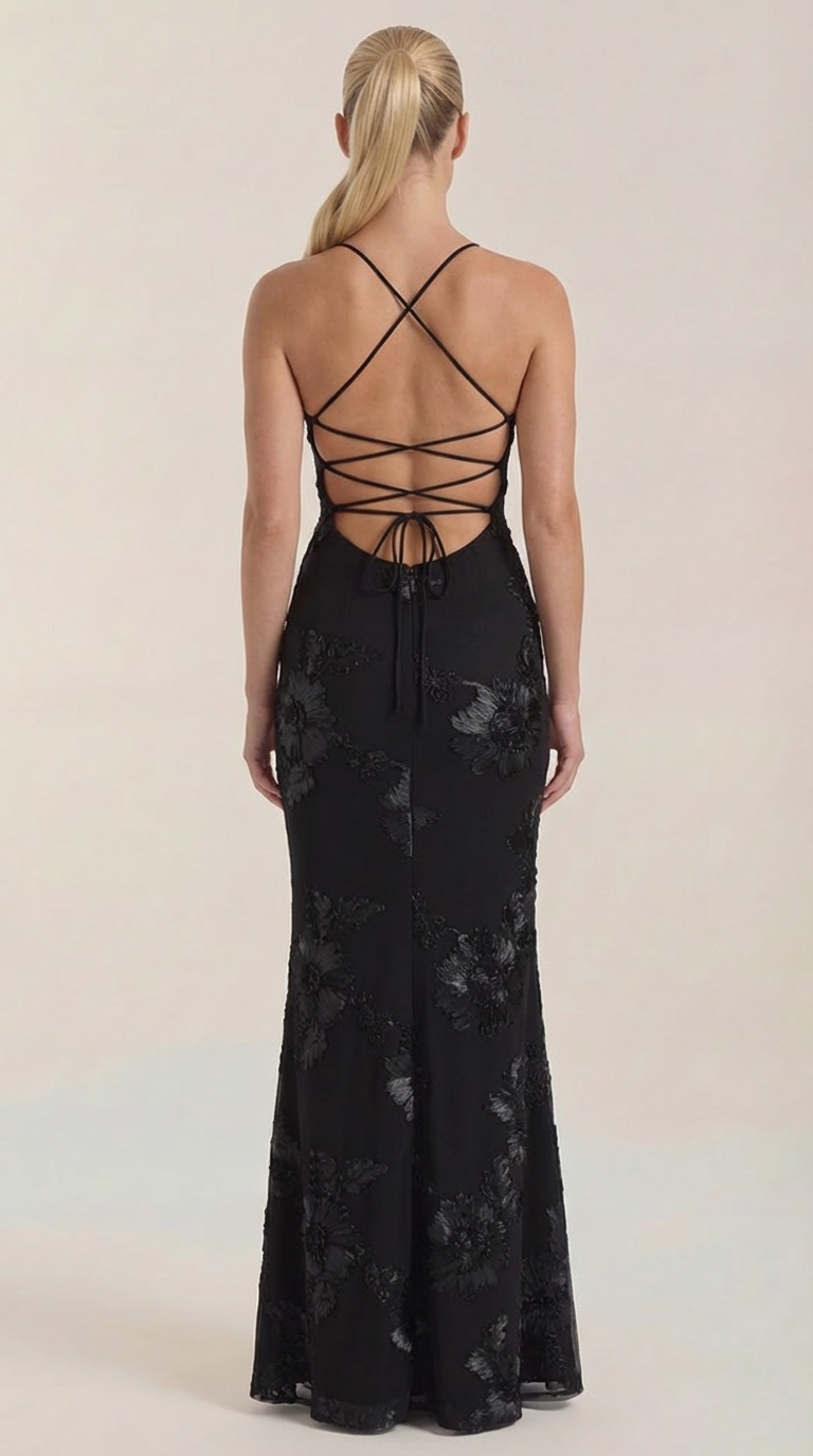CHANTAL | VESTIDO LARGO FLORAL CON CORSET