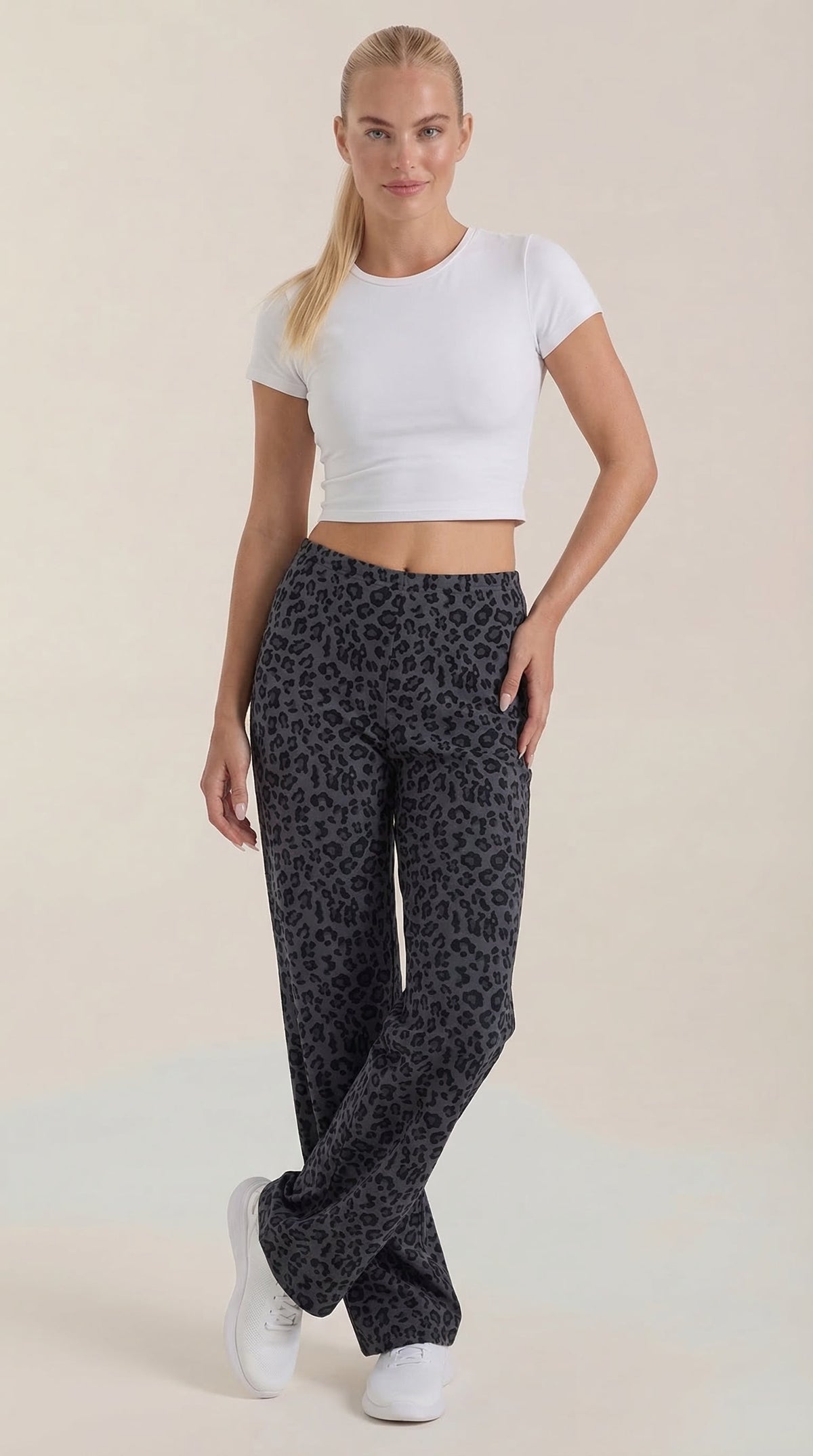 CLEO | PANTALONES CON ESTAMPADO DE LEOPARDO