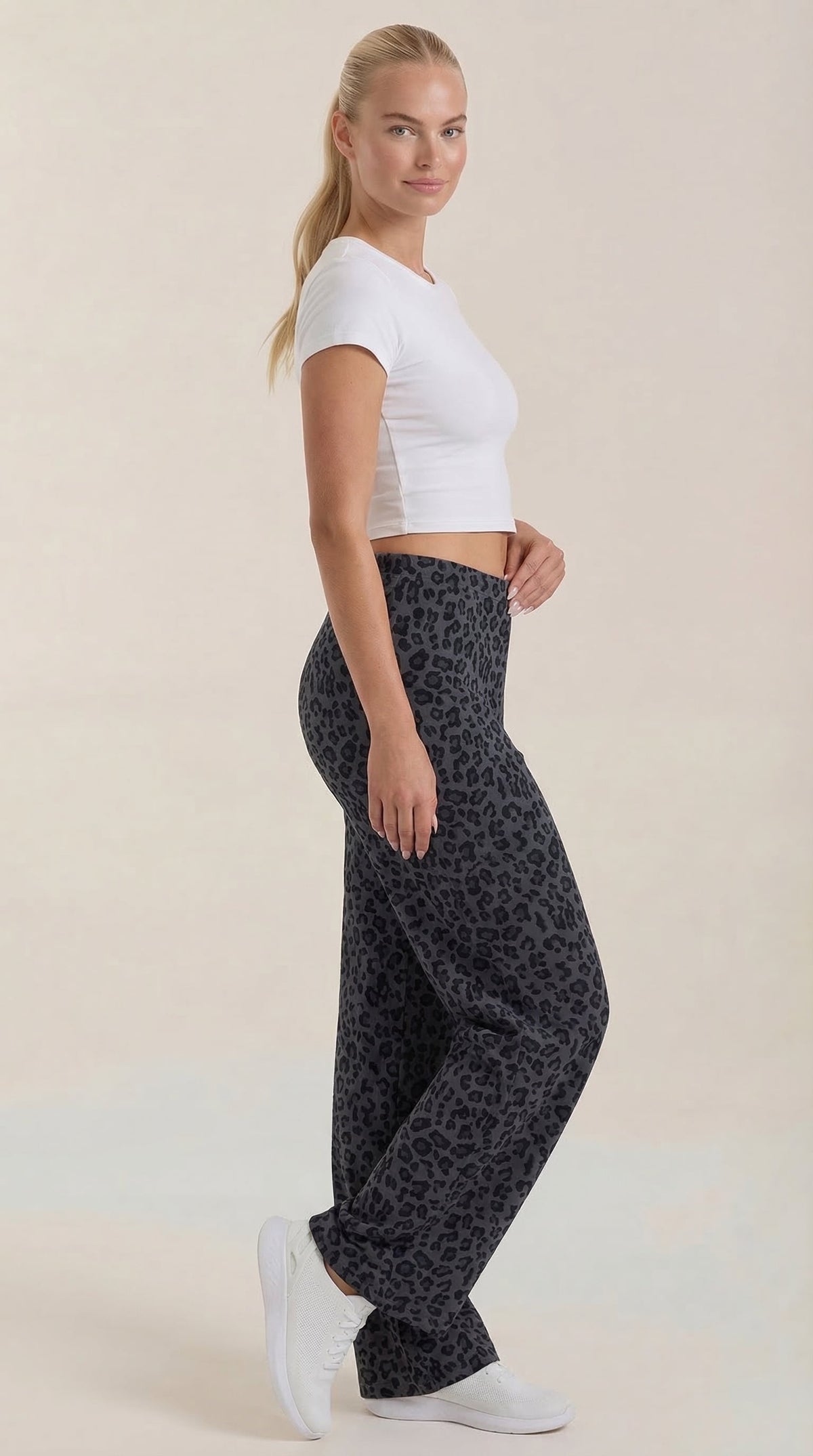 CLEO | PANTALONES CON ESTAMPADO DE LEOPARDO