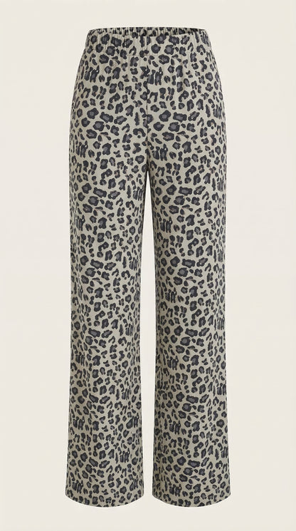CLEO | PANTALONES CON ESTAMPADO DE LEOPARDO