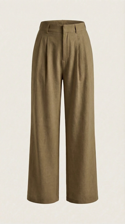 COURTNEY | PANTALONES PLISADOS DE CINTURA ALTA