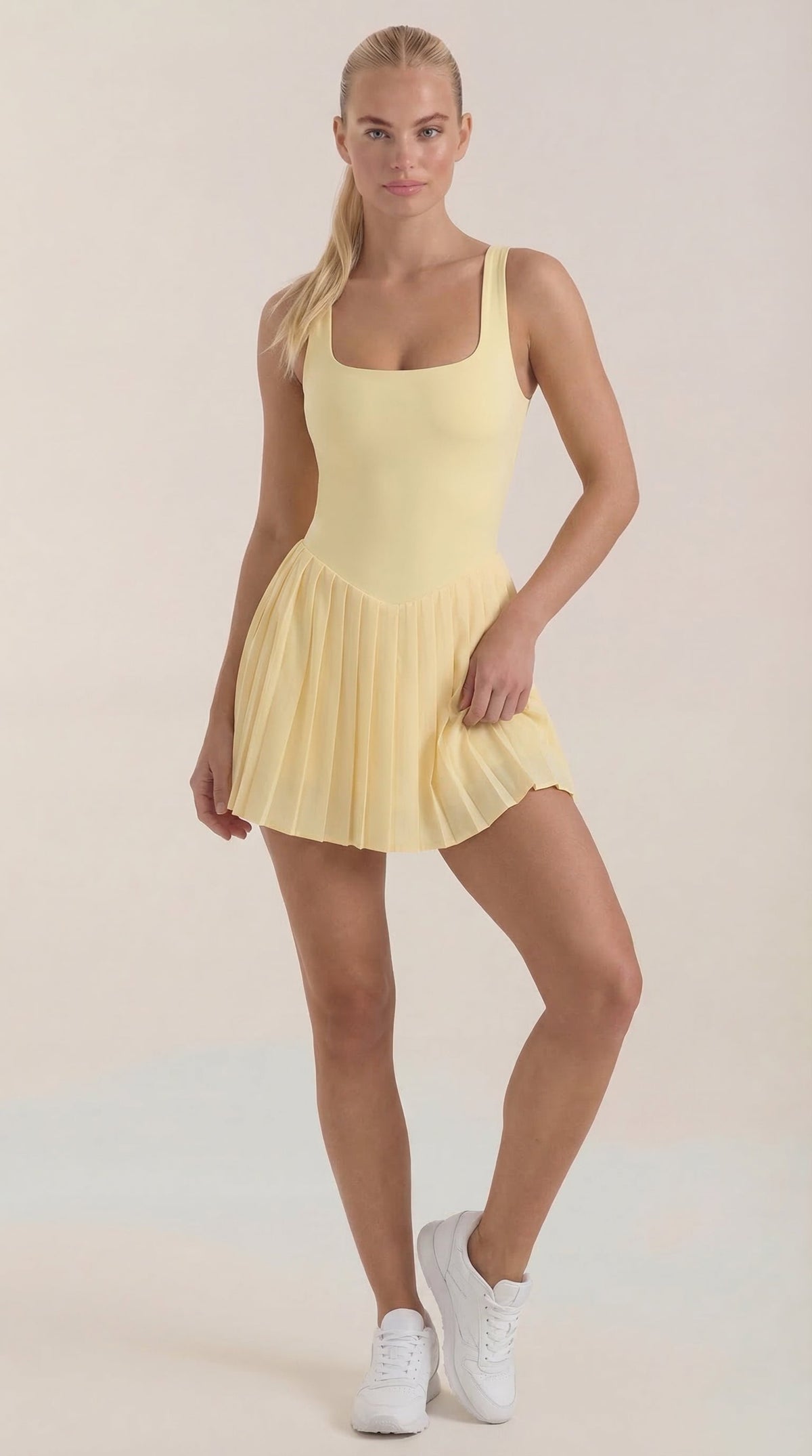 DEIRDRE | VESTIDO CORTO PLISADO