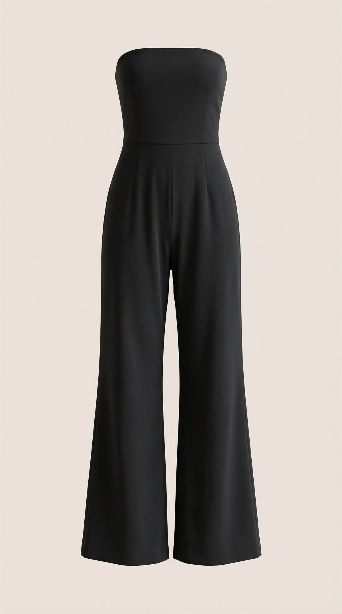 ELIZA | MONO SIN TIRANTES CON PANTALÓN DE PIERNA ANCHA