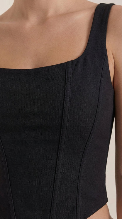 CATALINA | TOP SIN MANGAS ESTILO CORSET
