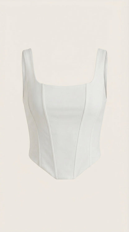 CATALINA | TOP SIN MANGAS ESTILO CORSET