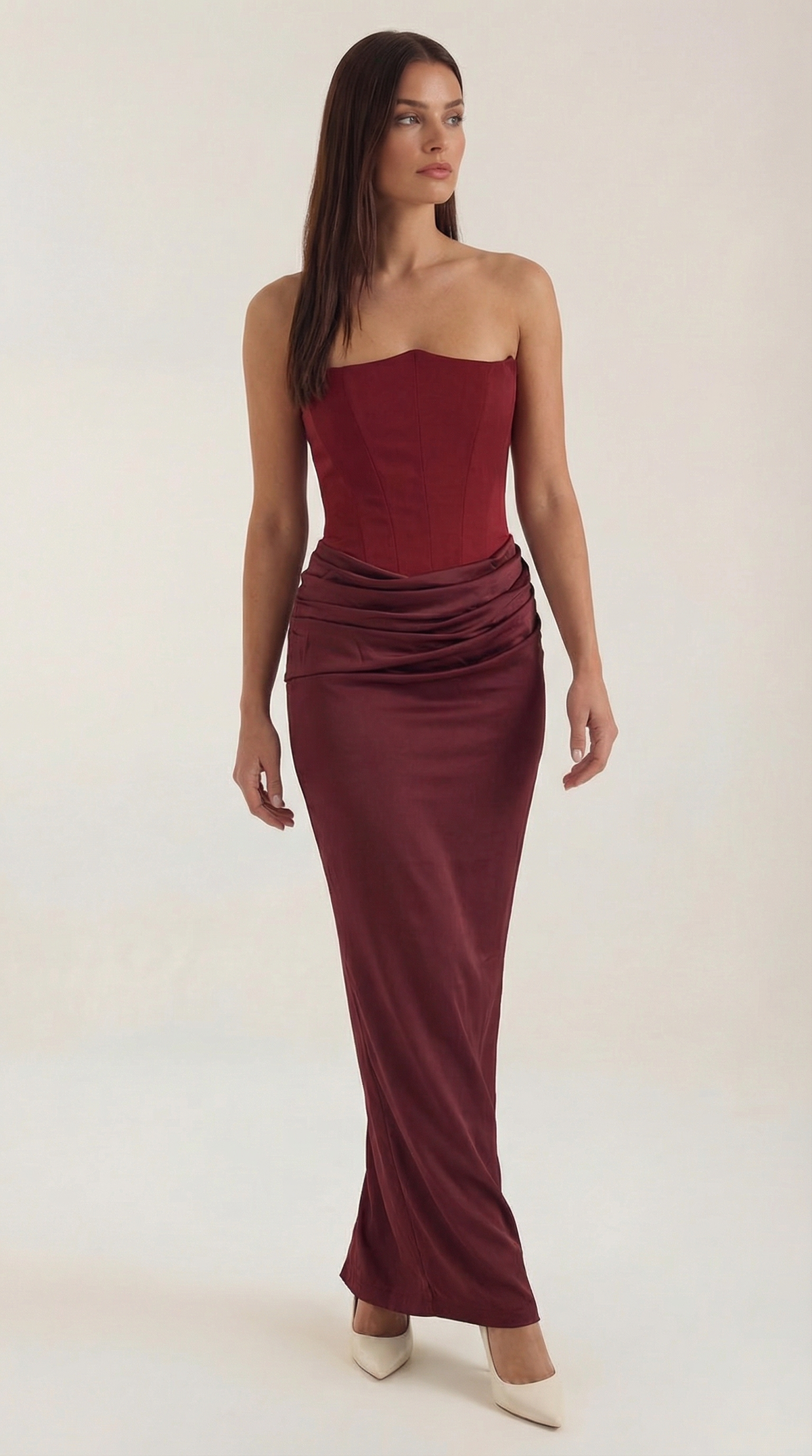 FIORELLA | VESTIDO LARGO CON CORSET