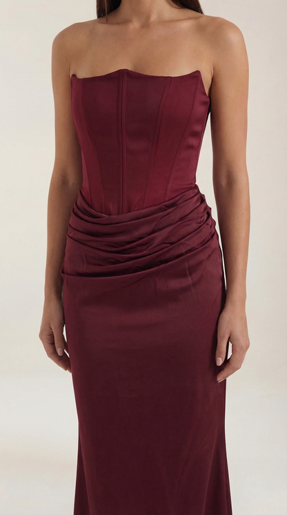 FIORELLA | VESTIDO LARGO CON CORSET