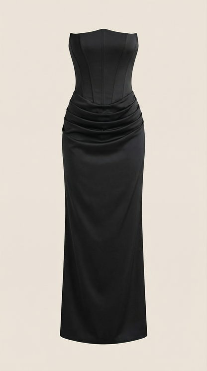 FIORELLA | VESTIDO LARGO CON CORSET
