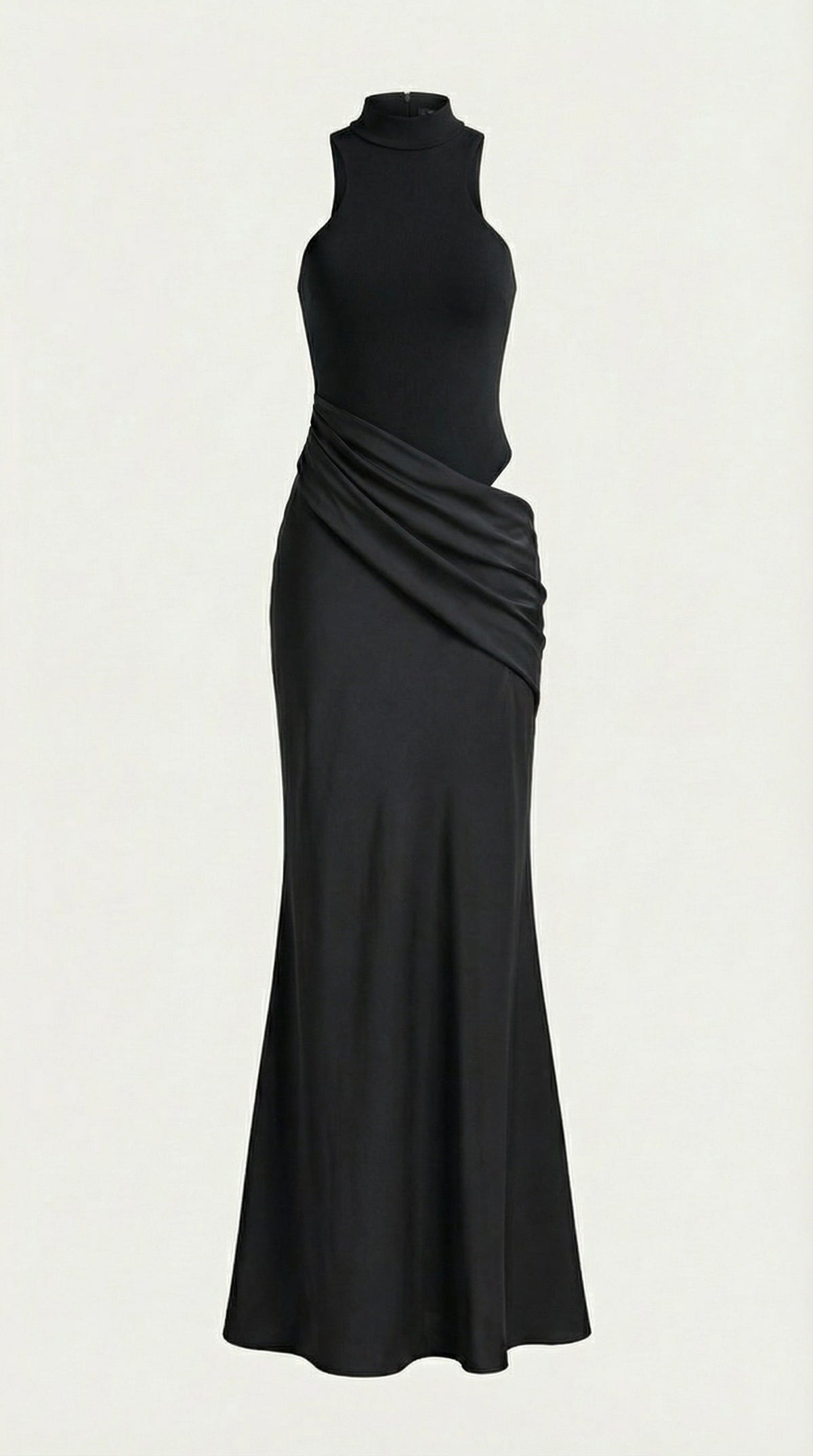 HESTER | VESTIDO LARGO CON CUELLO ALTO